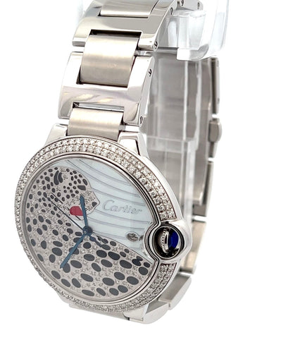 Mens Ballon Bleu Diamond Panther Watch