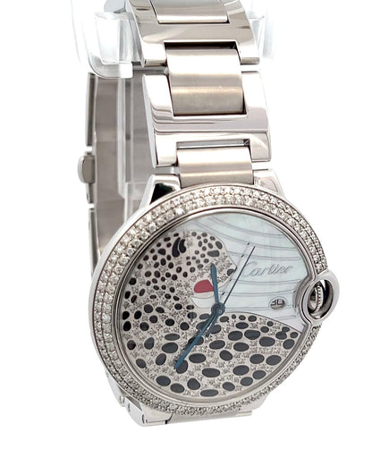Mens Ballon Bleu Diamond Panther Watch