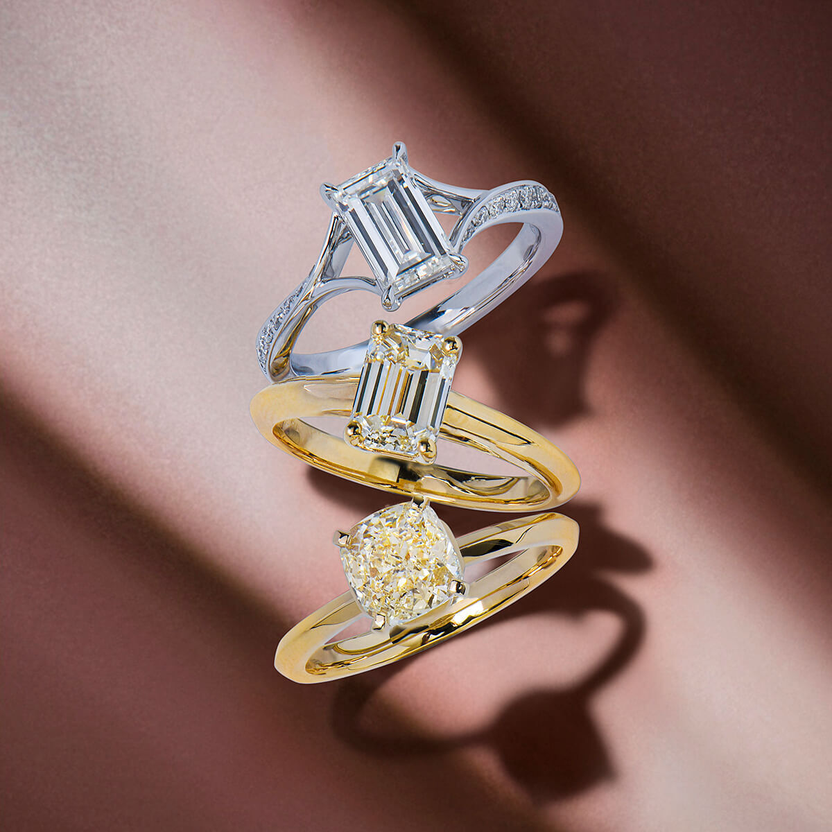 18K White Gold Statement Ring With 1.01 TCW Baguette Shape Natural Diamond, GIA Certified