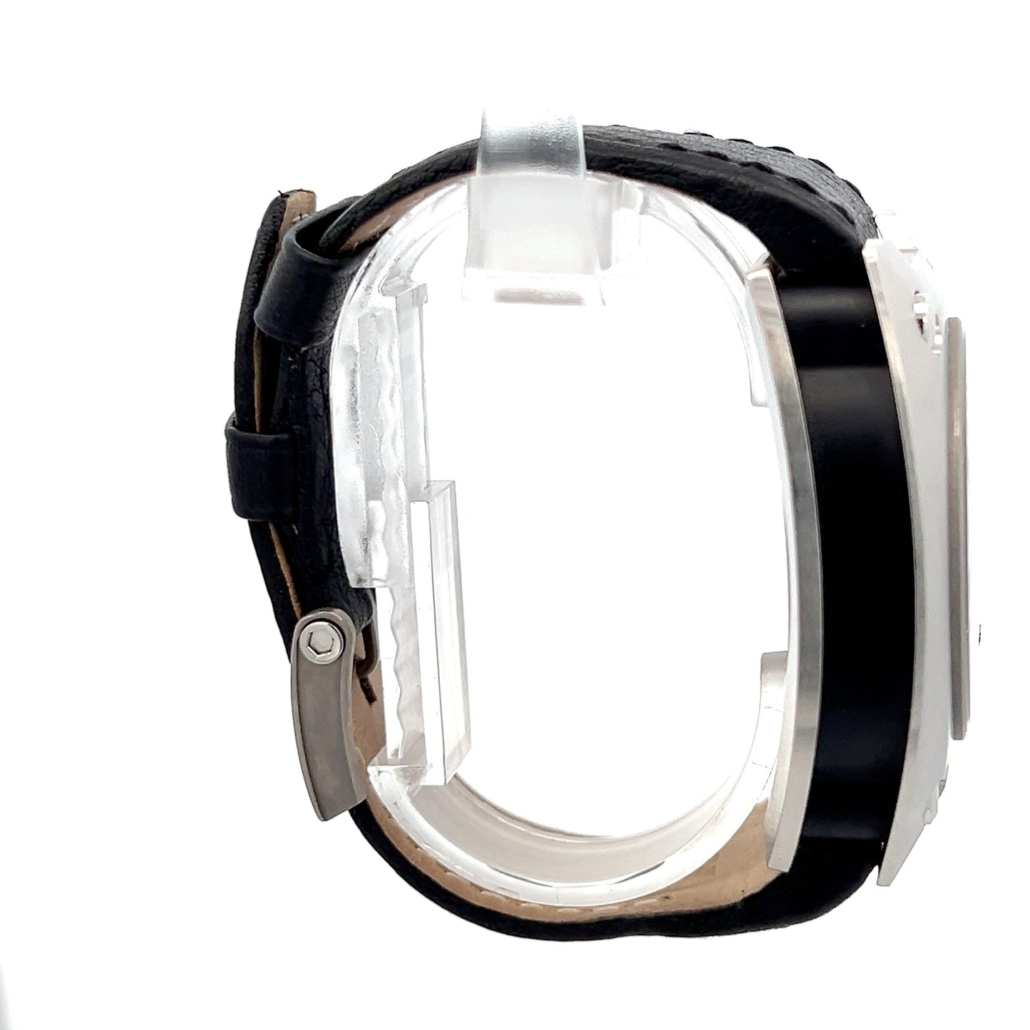 Mens Wyler Code R Chronograph Automatic Leather Watch