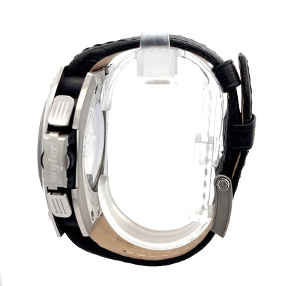 Mens Wyler Code R Chronograph Automatic Leather Watch