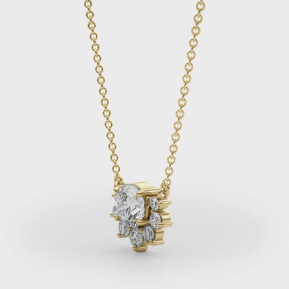 14K Yellow Gold Fashion Pendant With 0.11 TCW Diamond (SI2, H-I)