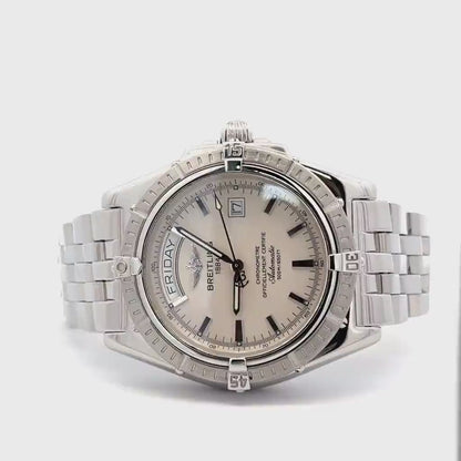 Mens Breitling Chronomat Headwind Automatic Day-Date Watch 44mm