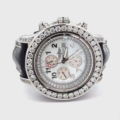 Mens Breitling Super Avenger Chronograph Diamond Watch