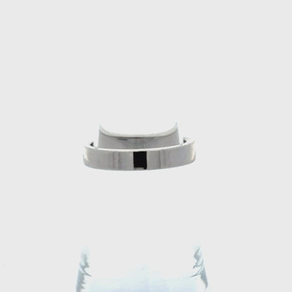Platinum Wedding Band 3mm Wide High-Polish Domed Classic Timeless Size 3.75
