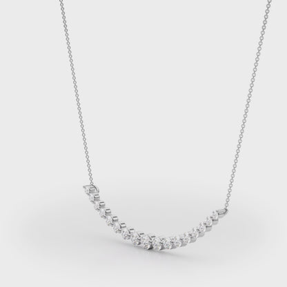 14K White Gold Fashion Pendant With 0.18 TCW Diamond (Lab Grown VS-SI1, E/F/G)