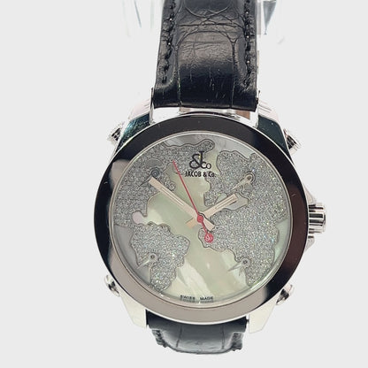 Mens Jacob & Co. JC World Is Yours Diamond Watch