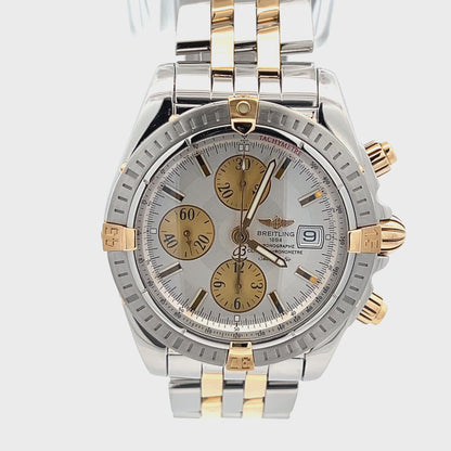 Mens Breitling Chronomat Evolution 18K Gold Watch