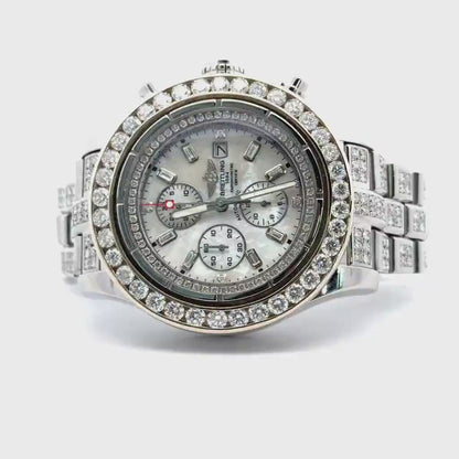 Mens Breitling Super Avenger Chronograph Diamond Watch