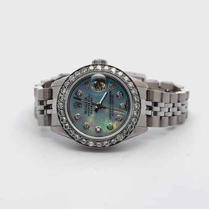 Womens Rolex Datejust Automatic Diamond Watch