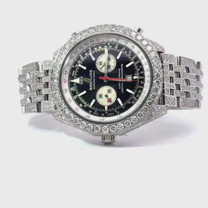Mens Breitling Chrono-Matic Chronograph Limited Edition To 1000 World-Wide Diamond Watch