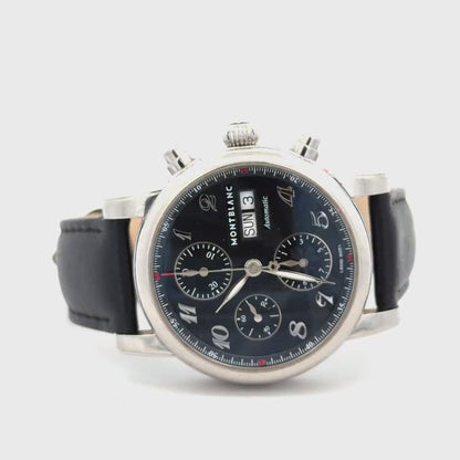Mens Montblanc Meisterstuck Chronograph Day-Date Automatic Watch