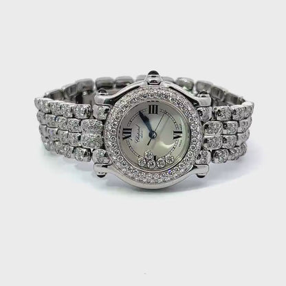Womens Chopard Happy Sport Diamond Watch