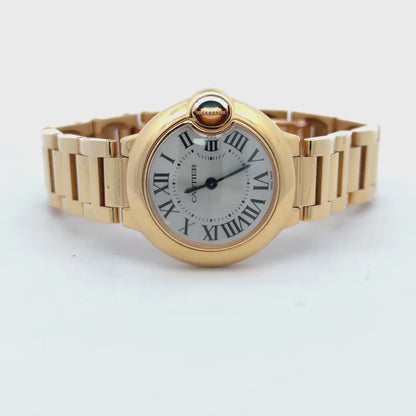 Womens Cartier Ballon Bleu 18K Yellow Gold Watch