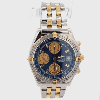 Mens Breitling Chronomat Chronograph 18K Gold / Steel Watch