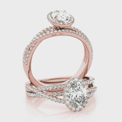 14K Rose Gold Engagement Ring With 1.32 TCW Diamond (SI1-SI2, G-H)