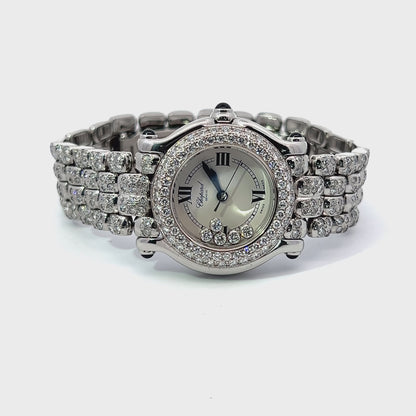 Womens Chopard Happy Sport Diamond Watch