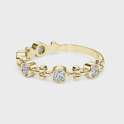 14K Yellow Gold Fashion Band With 0.40 TCW Diamond (SI2, H-I)