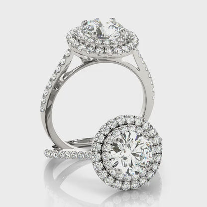 14K White Gold Engagement Ring With 1.50 TCW Diamond (SI1-SI2, G-H)