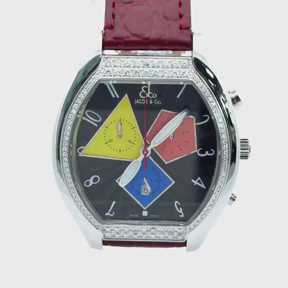 Mens Jacob & Co Quasar Chronograph Diamond Watch
