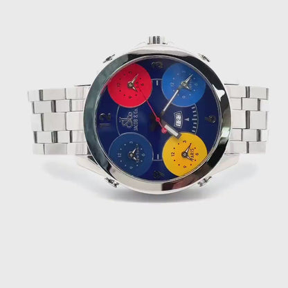 Mens Jacob & Co Five Time Zone JC Quartz Watch
