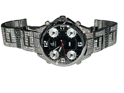 Mens Jacob & Co. JC 47mm Stainless Steel Diamonds