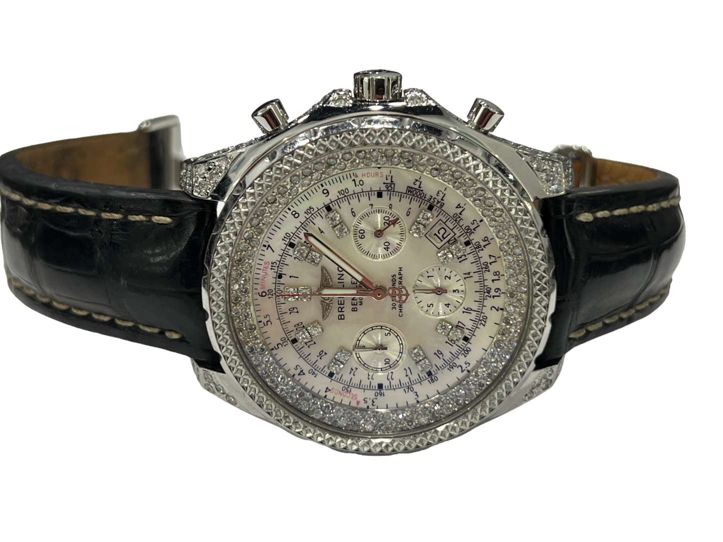 Mens Breitling Bentley Motors Chronograph Diamonds