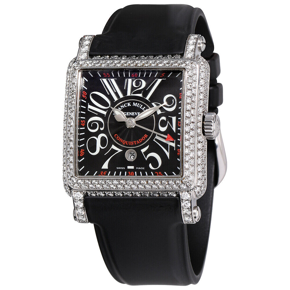 Womens Franck Muller Conquistador Cortez Stainless Steel Automatic Diamonds