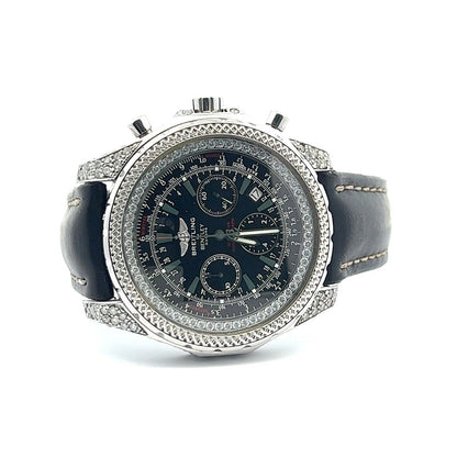 Mens Breitling Bentley Motors Stainless Steel Automatic Diamonds