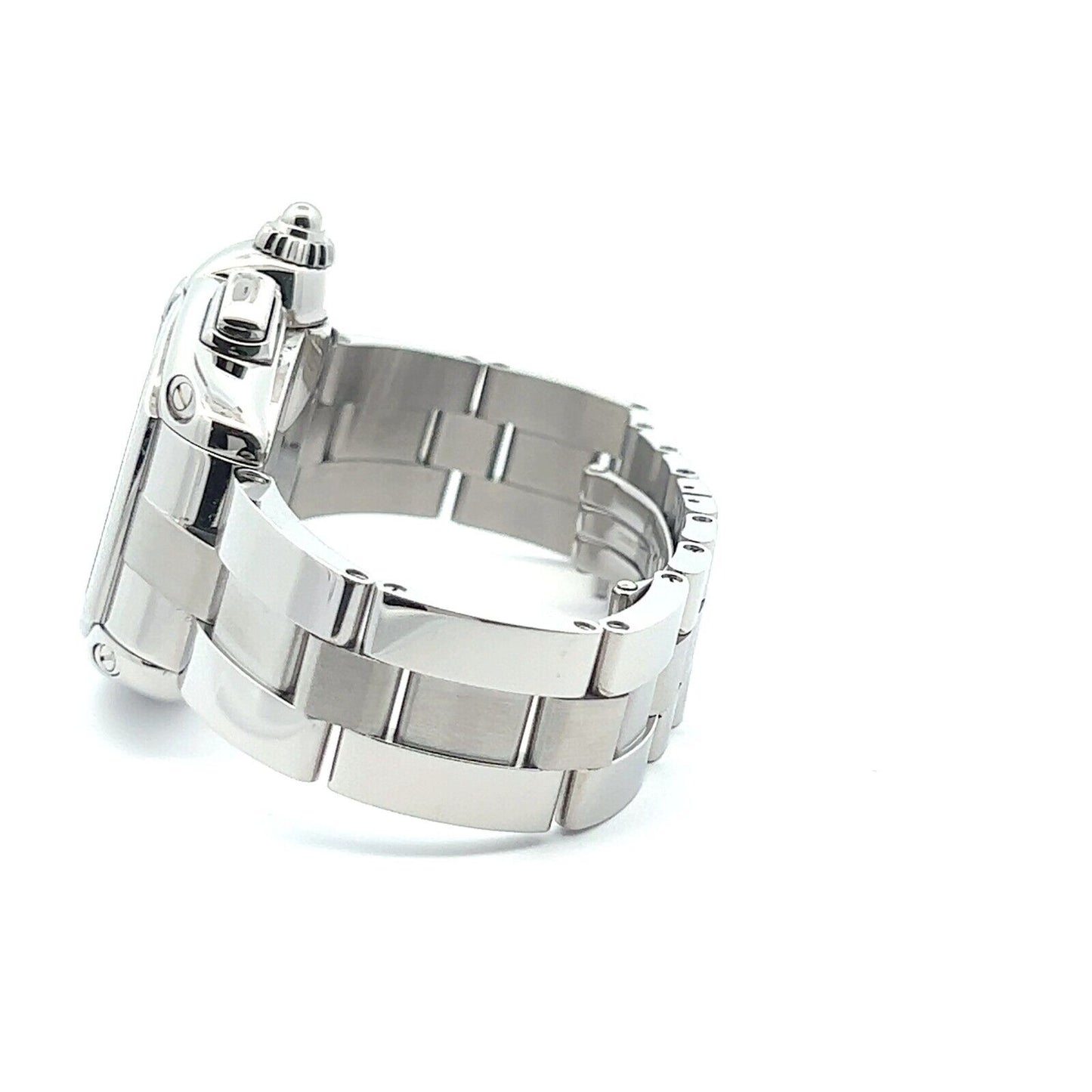 Mens Cartier Roadster XL Chrono Chronograph Stainless Steel Automatic