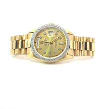 Mens Rolex Day-Date President 18k Gold Diamonds