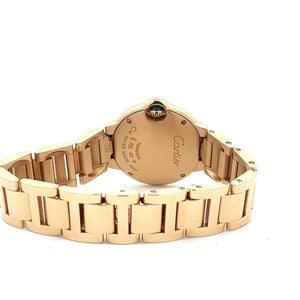 Womens Cartier Ballon Bleu 28mm 18K Gold W69001Z2