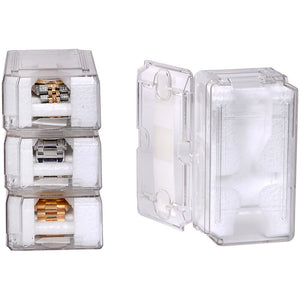 New Travel Shipping Storage Protective Clear Plastic Watch Case Box Container