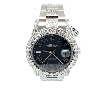 Mens Rolex Datejust II XL Oyster Perpetual Diamonds