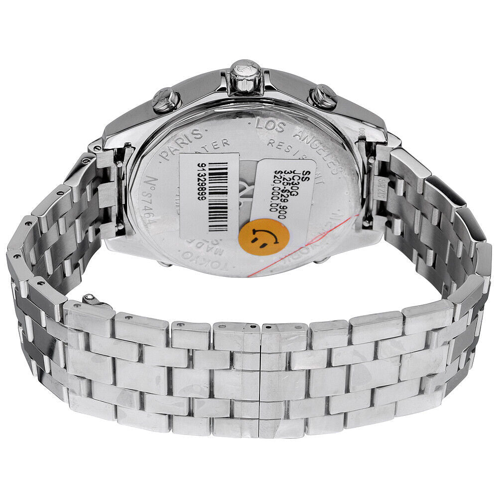New Mens Jacob & Co. JC 47mm Five 5 Time Zone Stainless Steel Diamonds