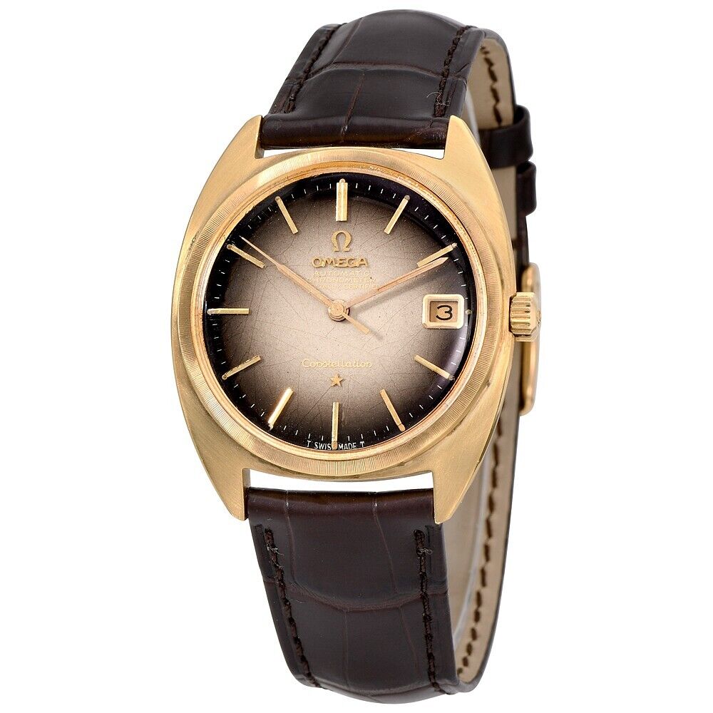 Mens Omega Constellation 18K Gold Automatic
