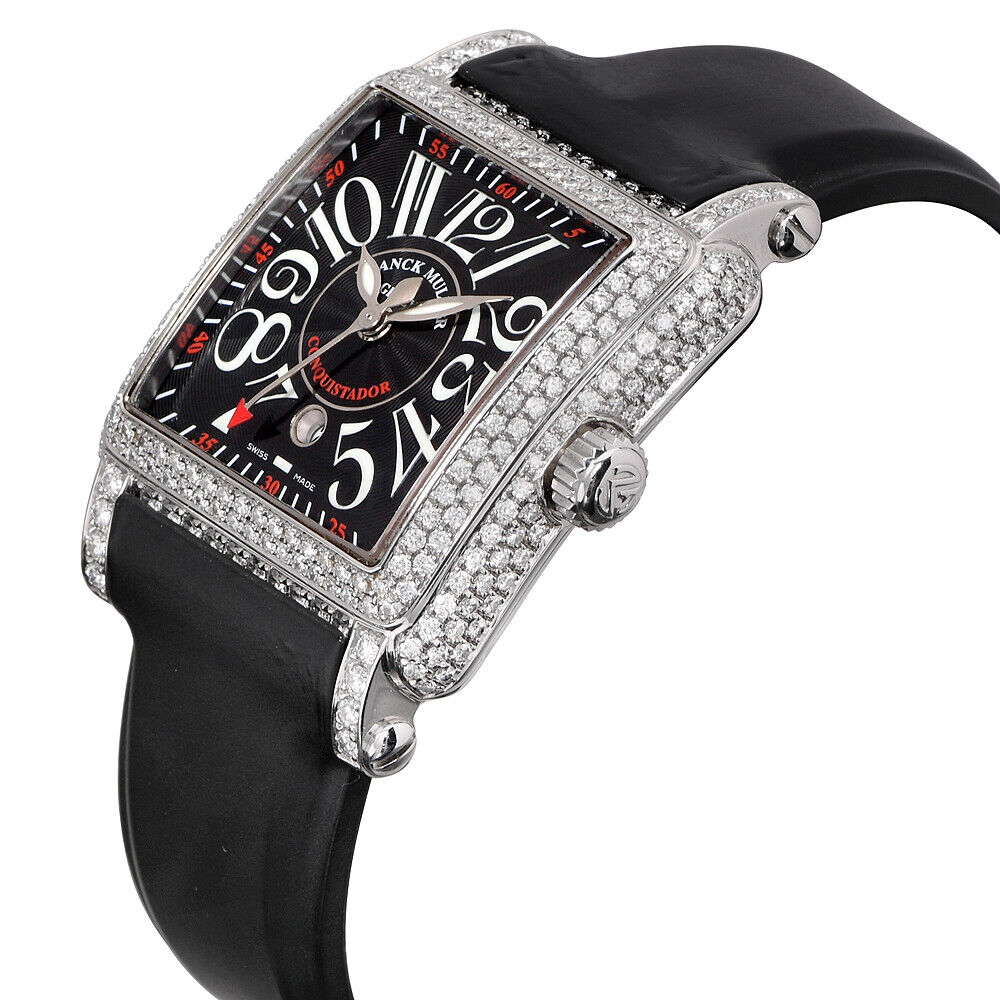 Womens Franck Muller Conquistador Cortez Stainless Steel Automatic Diamonds