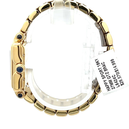 Womens Chopard Happy Sport 18k Gold Diamonds