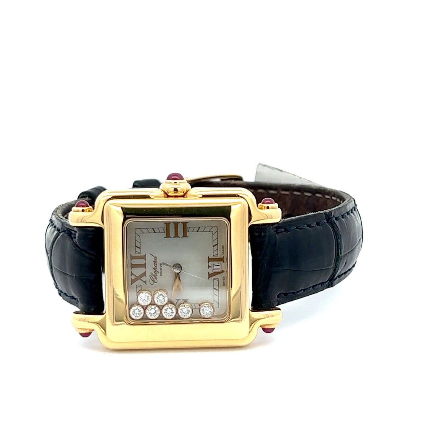 Womens Chopard Happy Sport 18k Yellow Gold Diamonds