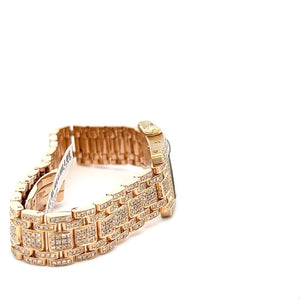 Womens Cartier Tank Américaine American 18K Gold Diamonds