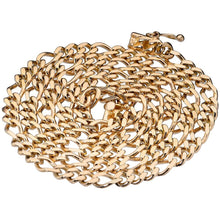 Gold Chain Figaro Necklace