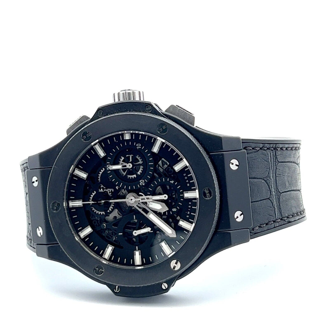 Mens Hublot Big Bang Aero Bang Black Magic Skeleton 311.CI.1170.GR