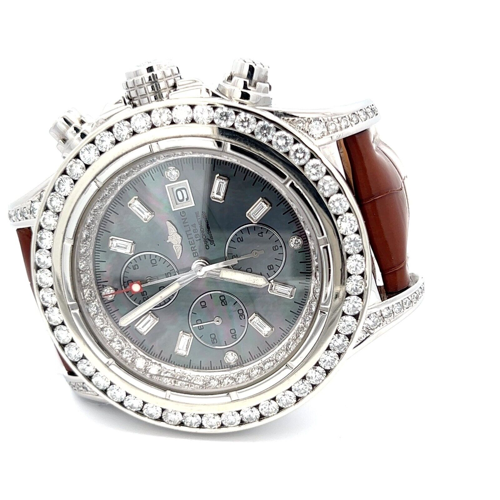 Chrono diamond mens watch clearance