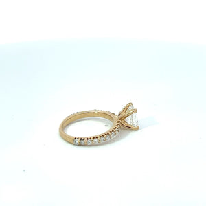 Gold Engagement Ring Diamonds 1.18 Center GIA VS1 G