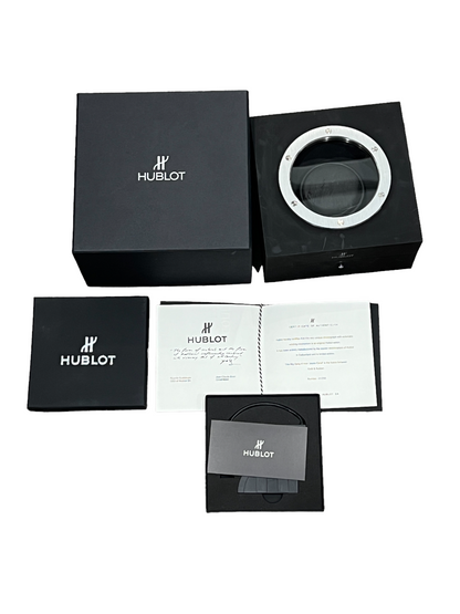 Mens Hublot Big Bang Jeans Carat 18K Gold Sapphires Diamonds Lim Ed Of 250