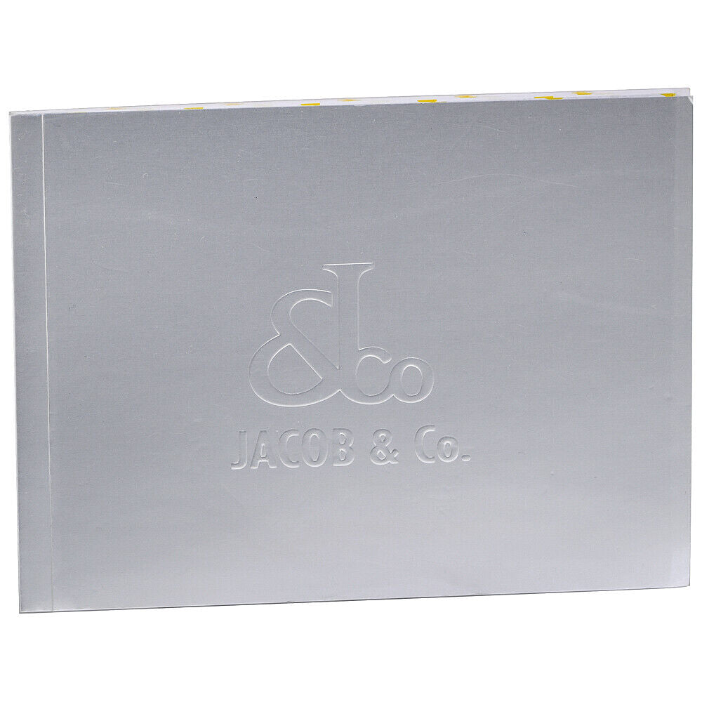 New Mens Jacob & Co. JC 47mm Five 5 Time Zone Stainless Steel Diamonds