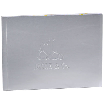 New Mens Jacob & Co. JC 47mm Five 5 Time Zone Stainless Steel Diamonds