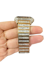 Mens Cartier Santos De Cartier Skeleton 18K Gold Chandelier Diamonds