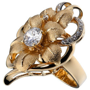 Gold Flower Ring