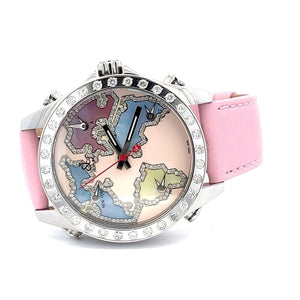 Womens Jacob & Co. World 5 Five Time Zone World Is Yours Diamonds